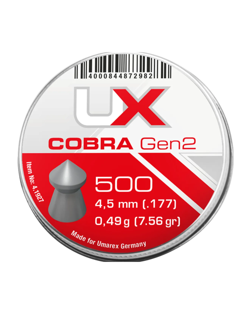 PLOMB POINTU 4.5mm (.177) COBRA G2 - UX PLOMB POINTU 4.5mm (.177) COBRA G2 - UX