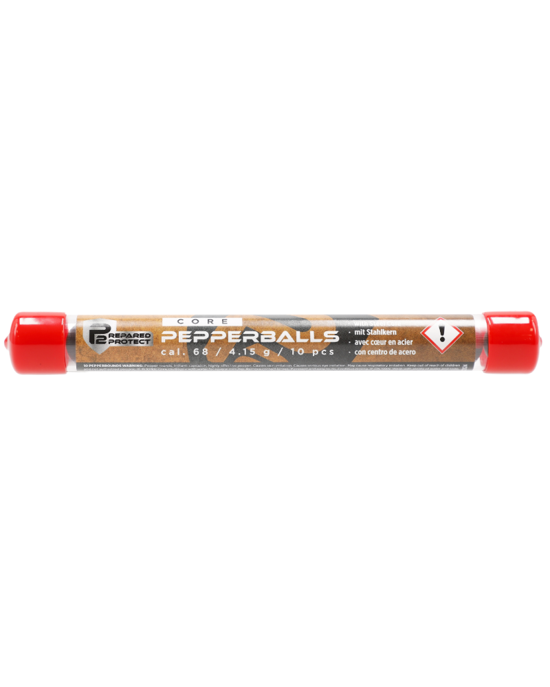 Billes poivre calibre .68 Prepared 2 Protect – Tube de 10