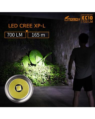 Lampe de poche Fitorch EC10 700 lumens – compacte, résistante et étanche Lampe de poche Fitorch EC10 700 lumens – compacte, résistante et étanche