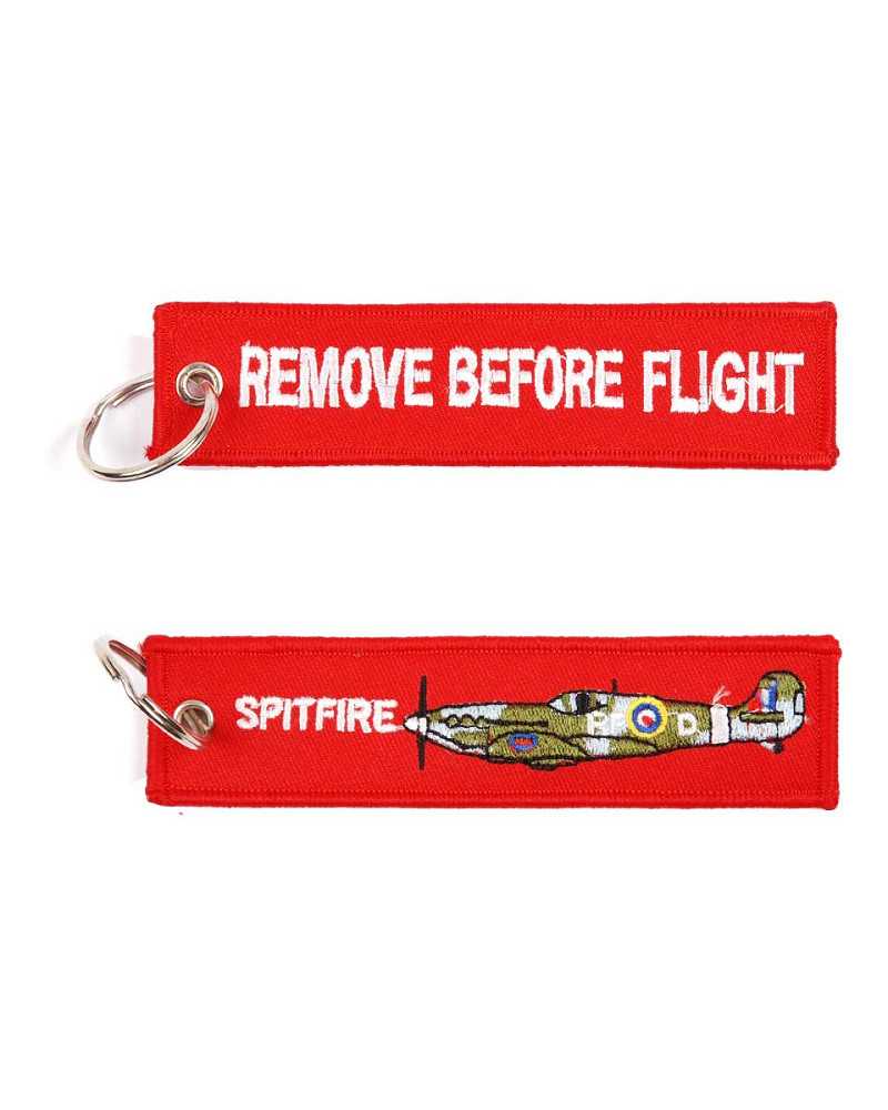 PORTE CLÉ REMOVE BEFORE FLIGHT SPITFIRE - FOSTEX GARMENTS PORTE CLÉ REMOVE BEFORE FLIGHT SPITFIRE - FOSTEX GARMENTS