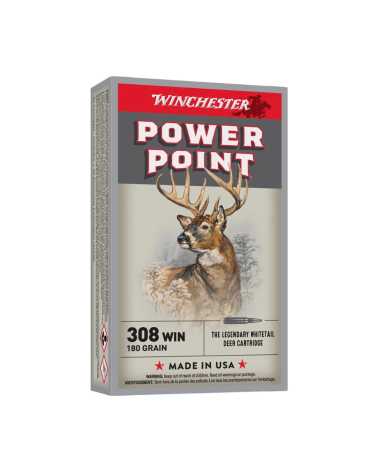 Boîte de 20 cartouches Winchester Super X Power Point .308 Win 180 gr.