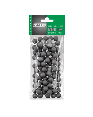 Pack 100 billes RBI caoutchouc noyau acier calibre 50 T4E projectiles haute énergie