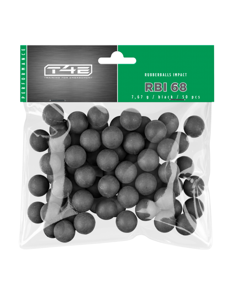 Pack 100 billes RBI caoutchouc noyau acier calibre 68 T4E projectiles puissants et stables Pack 100 billes RBI caoutchouc noyau acier calibre 68 T4E projectiles puissants et stables