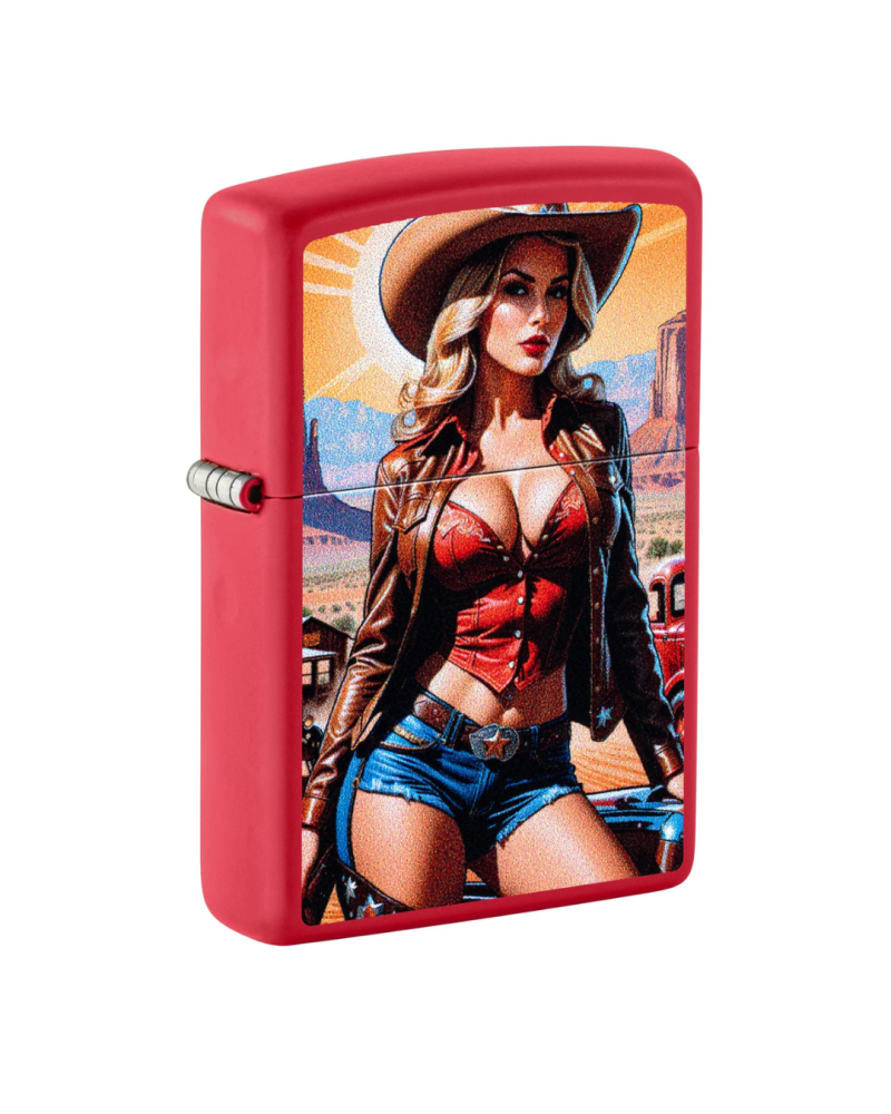 BRIQUET PIN-UP COWGIRL DESIGN - ZIPPO BRIQUET PIN-UP COWGIRL DESIGN - ZIPPO