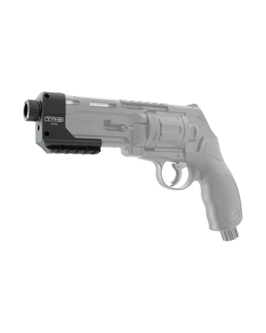 Support de fixation T4E pour TR50 filetage M17x1 avec bague moletée de protection et rail inférieur pour accessoires Support de fixation T4E pour TR50 filetage M17x1 avec bague moletée de protection et rail inférieur pour accessoires