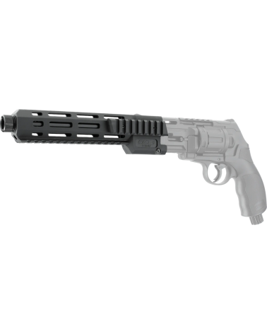 TR 50 X-Tender T4E extension de canon pour revolver TR50 et TR50L avec rails Picatinny et filetage M17 TR 50 X-Tender T4E extension de canon pour revolver TR50 et TR50L avec rails Picatinny et filetage M17