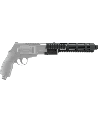 TR 50 X-Tender T4E extension de canon pour revolver TR50 et TR50L avec rails Picatinny et filetage M17 TR 50 X-Tender T4E extension de canon pour revolver TR50 et TR50L avec rails Picatinny et filetage M17