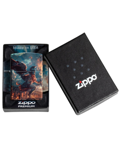 Briquet Zippo Greek Myths Design avec Arès et Zeus en 540° Color Matte Briquet Zippo Greek Myths Design avec Arès et Zeus en 540° Color Matte