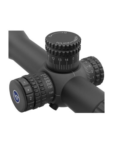 Lunette Orion Pro Max 6-24x50 FFP HD Vector Optics avec réticule FFP, verres HD et tourelles verrouillables Lunette Orion Pro Max 6-24x50 FFP HD Vector Optics avec réticule FFP, verres HD et tourelles verrouillables