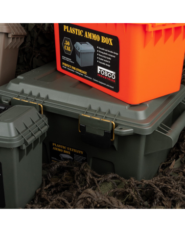 Boîte à munitions Medium RG en plastique robuste avec poignée et joint d’étanchéité – Fosco Industries Boîte à munitions Medium RG en plastique robuste avec poignée et joint d’étanchéité – Fosco Industries