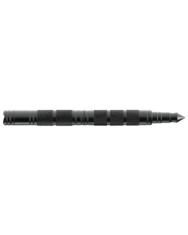 Stylo Tactical TP III Perfecta en aluminium noir avec LED intégrée et clip métallique