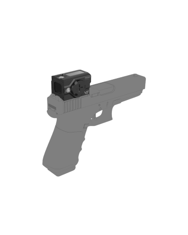 Viseur Frenzy Plus 1x18x20 Solar Vector Optics avec réticule 3 MOA et cercle, alimentation solaire et étanchéité IP67