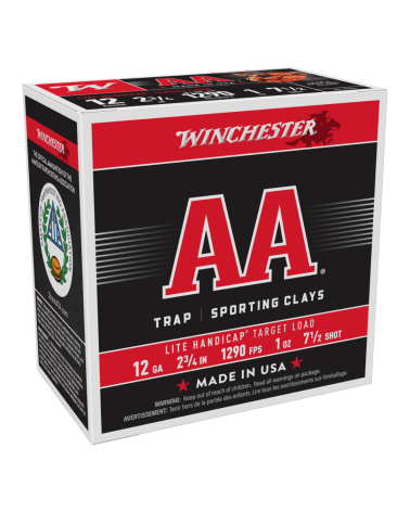 Boîte 25 cartouches AA Target 12/70 28 g Winchester billes plomb 6% antimoine jupe AA® Wad pour tir sur cible et compétition