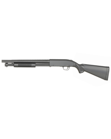 Réplique Mossberg M500 AGM en ABS semi-automatique 15 BBs 0,20–0,23 g — 1,01 J, 330 fps Réplique Mossberg M500 AGM en ABS semi-automatique 15 BBs 0,20–0,23 g — 1,01 J, 330 fps