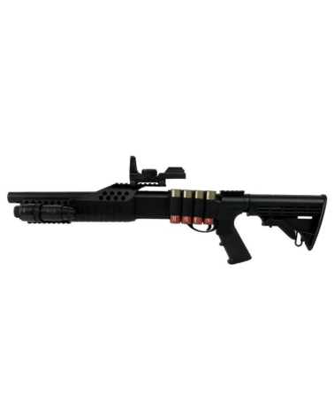 Réplique M180 C2 Tactical AGM fusil à pompe airsoft spring 6 mm capacité 14 BBs hop-up réglable rail Picatinny crosse réglable