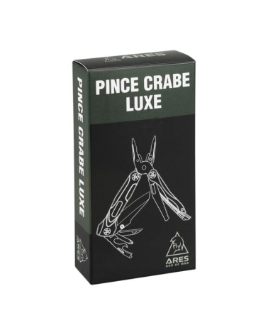 Pince Crabe Luxe A.R.E.S. multifonction 14 en 1 en acier inoxydable 420 avec étui nylon