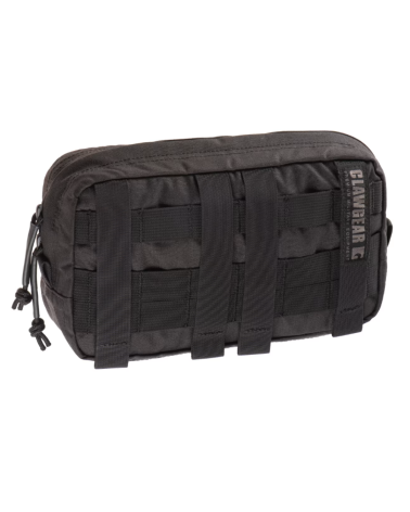 Clawgear Large Horizontal Utility Pouch Core noire avec système MOLLE et fermeture éclair double sens