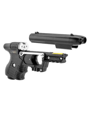 JPX 2 Laser Piexon noir – projecteur OC liquide 2 coups avec laser intégré portée 7 m, livré avec 1 cartouche active JPX 2 Laser Piexon noir – projecteur OC liquide 2 coups avec laser intégré portée 7 m, livré avec 1 cartouche active