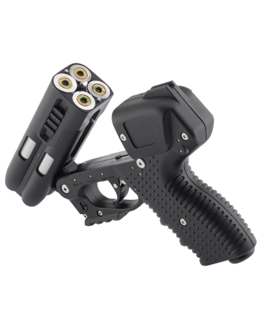 JPX 4 Laser Pro Piexon noir — Jet protecteur OC liquide 4 coups avec laser intégré, livré avec holster Kydex et 4 cartouches
