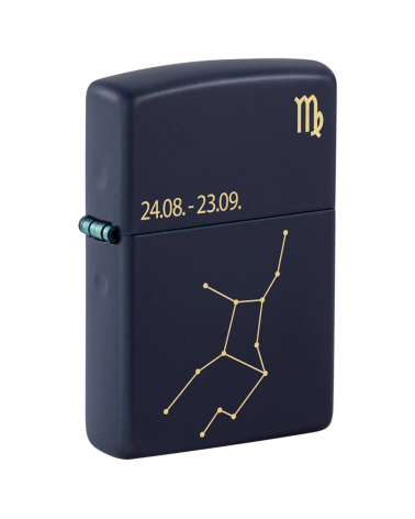 Briquet Zippo Zodiac Vierge Navy Matte – symbole de fidélité et de pragmatisme