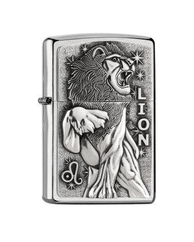 Briquet Zippo Signe Lion Street Chrome – symbole de force et de prestige