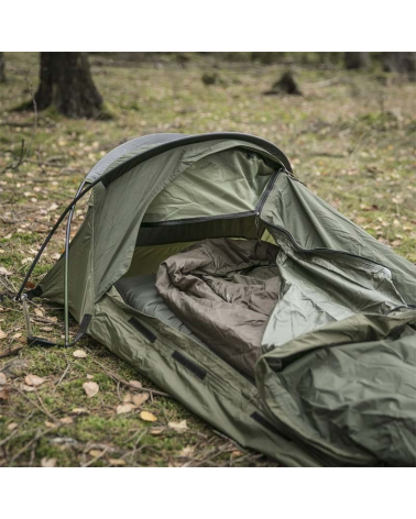 Abri bivvi Snugpak Stratosphere WGTE vert olive utilisé par les Forces Spéciales Abri bivvi Snugpak Stratosphere WGTE vert olive utilisé par les Forces Spéciales