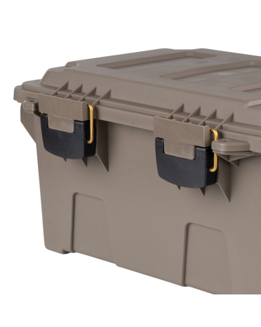 Boîte à munitions / utilitaire compacte en plastique tan Fosco, étanche, empilable et robuste pour usage tactique ou outdoor Boîte à munitions / utilitaire compacte en plastique tan Fosco, étanche, empilable et robuste pour usage tactique ou outdoor