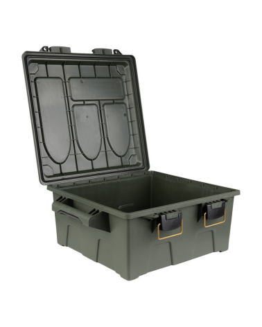 Boîte à munitions / utilitaire grande en plastique vert Fosco Industries, étanche, robuste et empilable