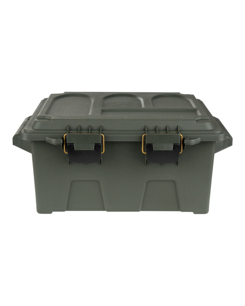 Boîte à munitions / utilitaire grande en plastique vert Fosco Industries, étanche, robuste et empilable