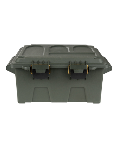 Boîte à munitions / utilitaire grande en plastique vert Fosco Industries, étanche, robuste et empilable