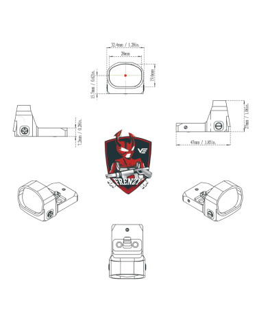 Frenzy 1×20×28 6 MOA Vector Optics — point rouge compact 6 MOA, montage Weaver inclus, idéal pour pistolet et tir dynamique Frenzy 1×20×28 6 MOA Vector Optics — point rouge compact 6 MOA, montage Weaver inclus, idéal pour pistolet et tir dynamique