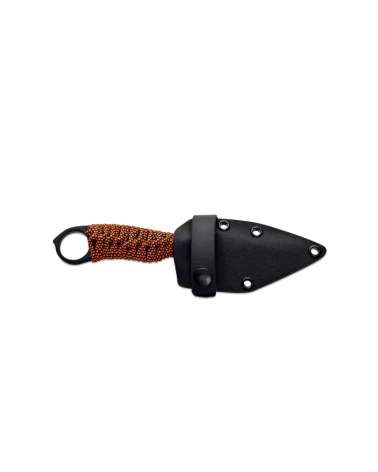 Couteau Wildsteer Karlican Paracorde Noir à lame époxy, compact et tactique Couteau Wildsteer Karlican Paracorde Noir à lame époxy, compact et tactique