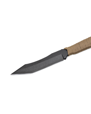 Couteau Wildsteer SCORPION paracorde coyote avec lame époxy noire Couteau Wildsteer SCORPION paracorde coyote avec lame époxy noire