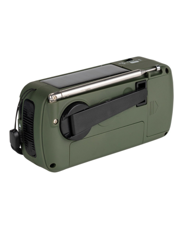 Radio de survie Fosco Industries multifonction avec recharge solaire, manivelle Radio de survie Fosco Industries multifonction avec recharge solaire, manivelle