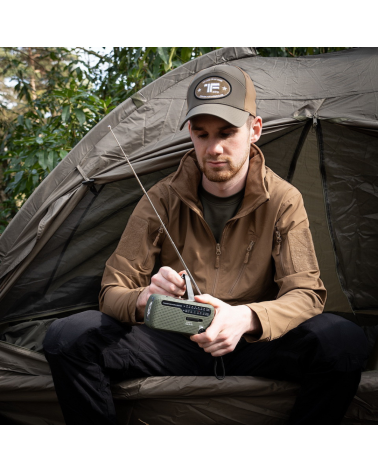 Radio de survie Fosco Industries multifonction avec recharge solaire, manivelle