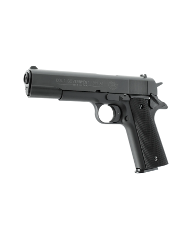 Colt Government 1911 A1 calibre 9 mm P.A.K. finition noire, réplique historique pour collection et tir de loisir