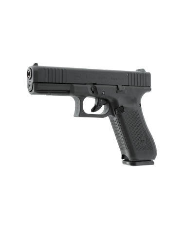 Réplique Glock 17 Gen5 calibre 9 mm P.A.K. finition noir mat avec chargeur acier 17 coups, modèle Glock Perfection