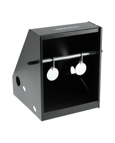 Porte cible Perfecta en tôle d acier pour cibles papier 17 x 17 cm ou silhouette pendulaire Porte cible Perfecta en tôle d acier pour cibles papier 17 x 17 cm ou silhouette pendulaire