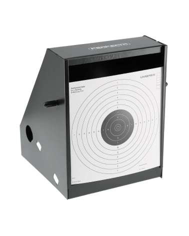 Porte cible Perfecta en tôle d acier pour cibles papier 17 x 17 cm ou silhouette pendulaire