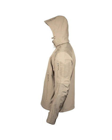 Softshell DUTYCALL Coyote GK PRO – veste tactique imperméable, respirante et renforcée pour les professionnels du terrain.