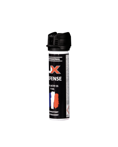 Bombe de défense UX Gel CS 75 ml avec capot de sécurité – Protection efficace et précise