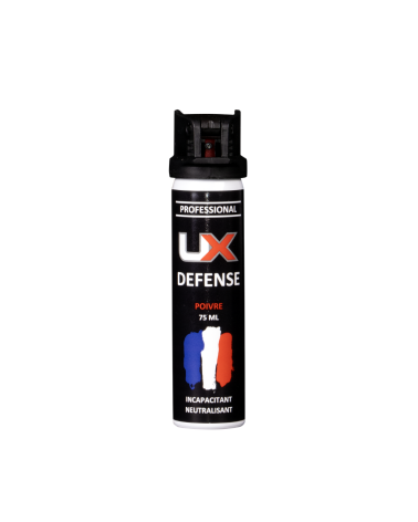 Bombe UX Gel Poivre 75 ml avec capot de sécurité Protection rapide et efficace