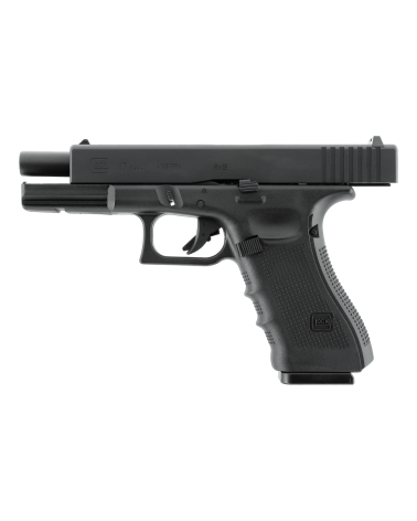 Pistolet Glock 17 Gen4 6 mm CO2 1.3 J noir par GLOCK Perfection, culasse métallique et blowback énergique