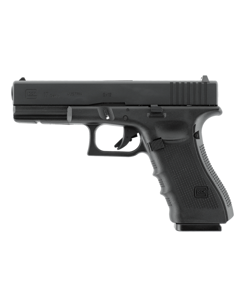 Pistolet Glock 17 Gen4 6 mm CO2 1.3 J noir par GLOCK Perfection, culasse métallique et blowback énergique