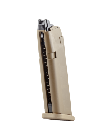 Chargeur gaz Glock 19X 22 coups finition coyote compatible répliques GLOCK Perfection