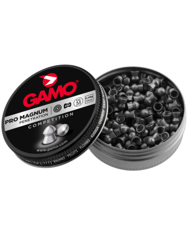 Plombs Pro Magnum pointu 4,5 mm Gamo — diabolo à tête pointue optimisé pour tir extérieur et longue distance