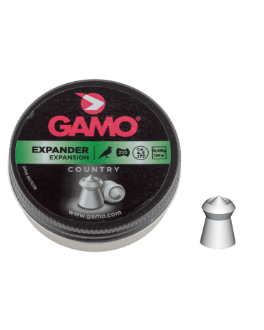 Plombs Expander pointu 4,5 mm Gamo conditionnement 250 pièces — diabolo pour expansion maximale et trajectoire stable