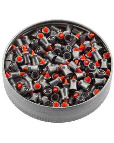 Plombs Red Fire 4,5 mm Gamo, conditionnement 125 pièces, pointe polymère et noyau renforcé pour expansion maximale