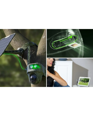 Caméra Reolink Go RG PT G450 4K 4G LTE avec vision 360° et panneau solaire
