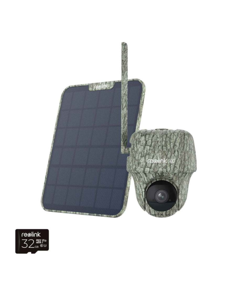 Caméra Reolink Go RG PT G450 4K 4G LTE avec vision 360° et panneau solaire